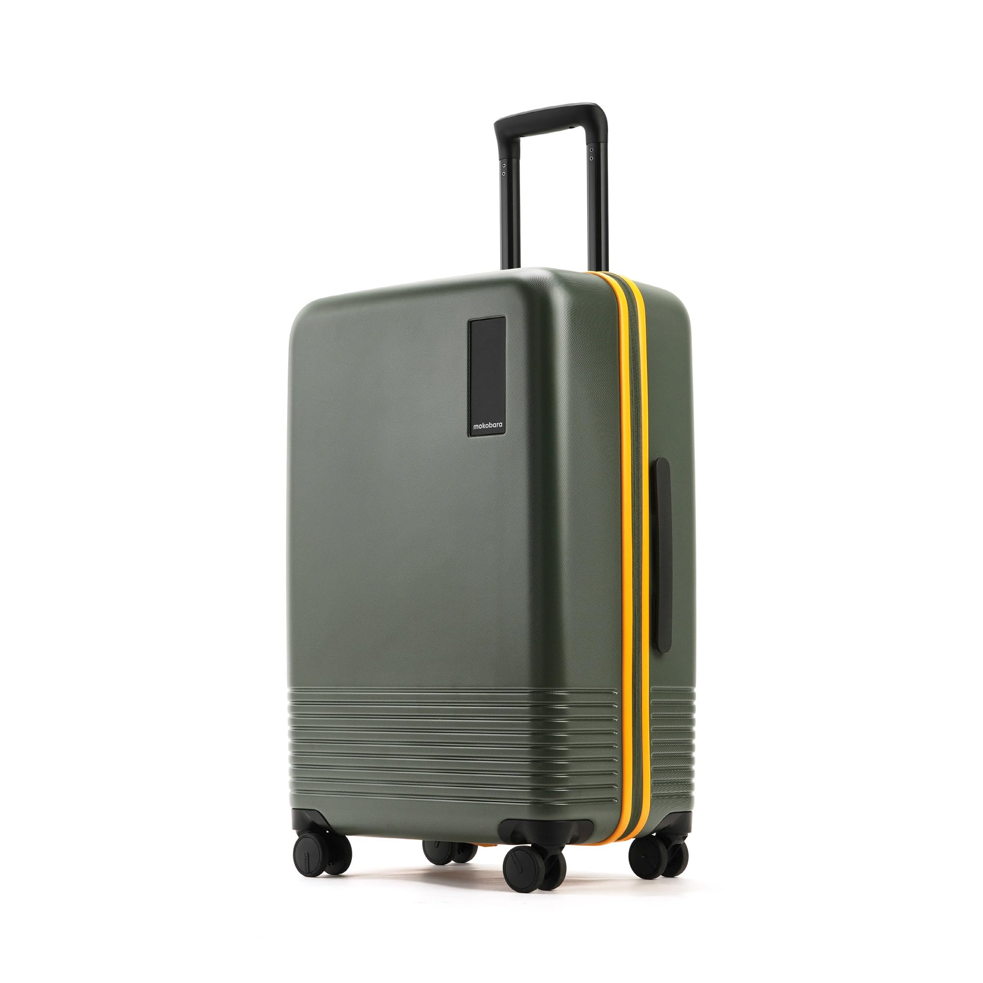 MOKOBARAIconic Range The Check-in Luggage 69cms Medium Size German Makrolon Poly-Carbonate Hard Sided 8 Hinomoto Wheels Suitcase Trolley (Forest Sunray - Green)