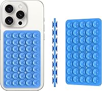 Vista 52 de Silicone Double Sided Suction Phone Case Mount, Detachable Hands Free & Strong Grip Holder for Selfies & Videos, Compatible iPhone Android