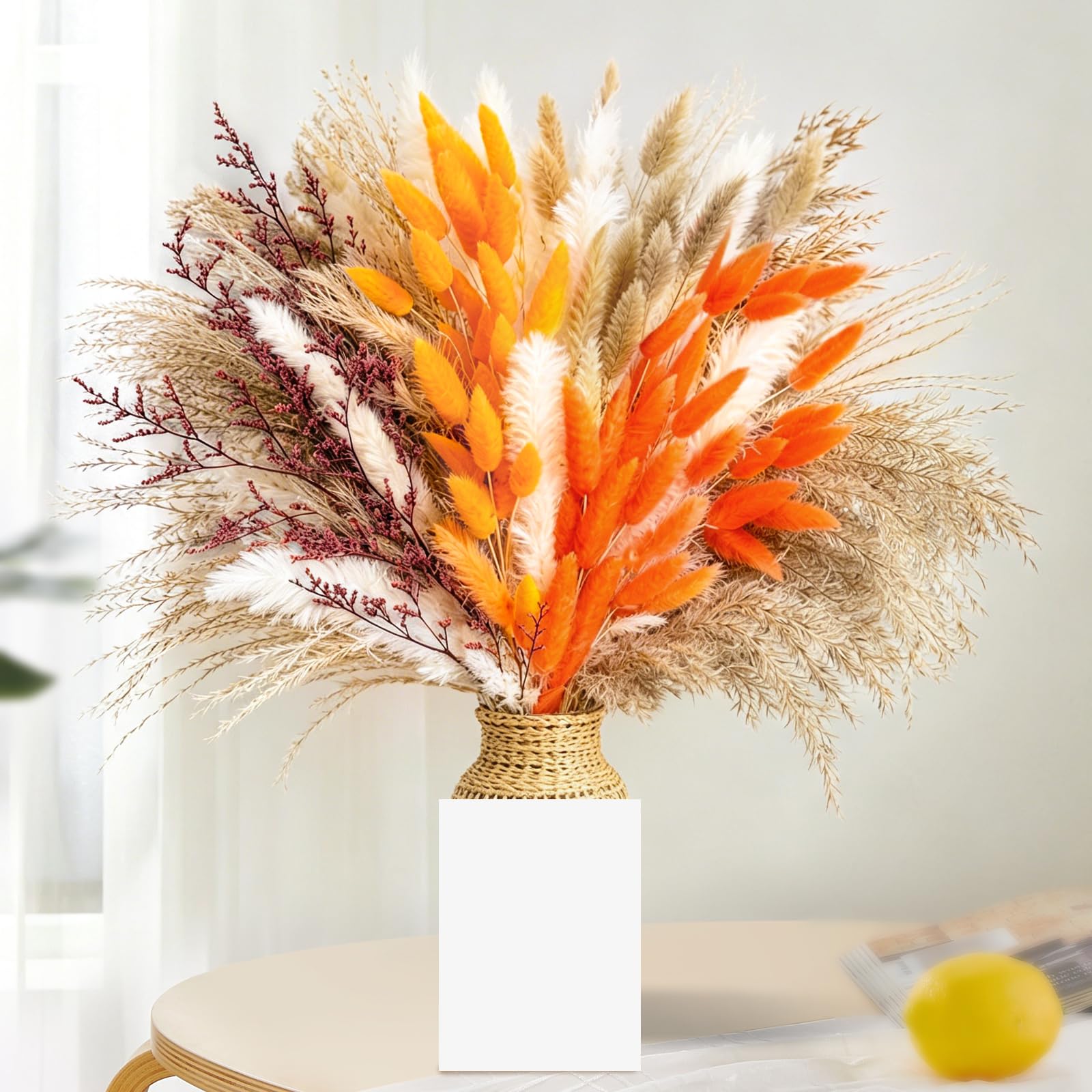 Bouquet pampa séchée x100 pour décoration boho et mariage rustique