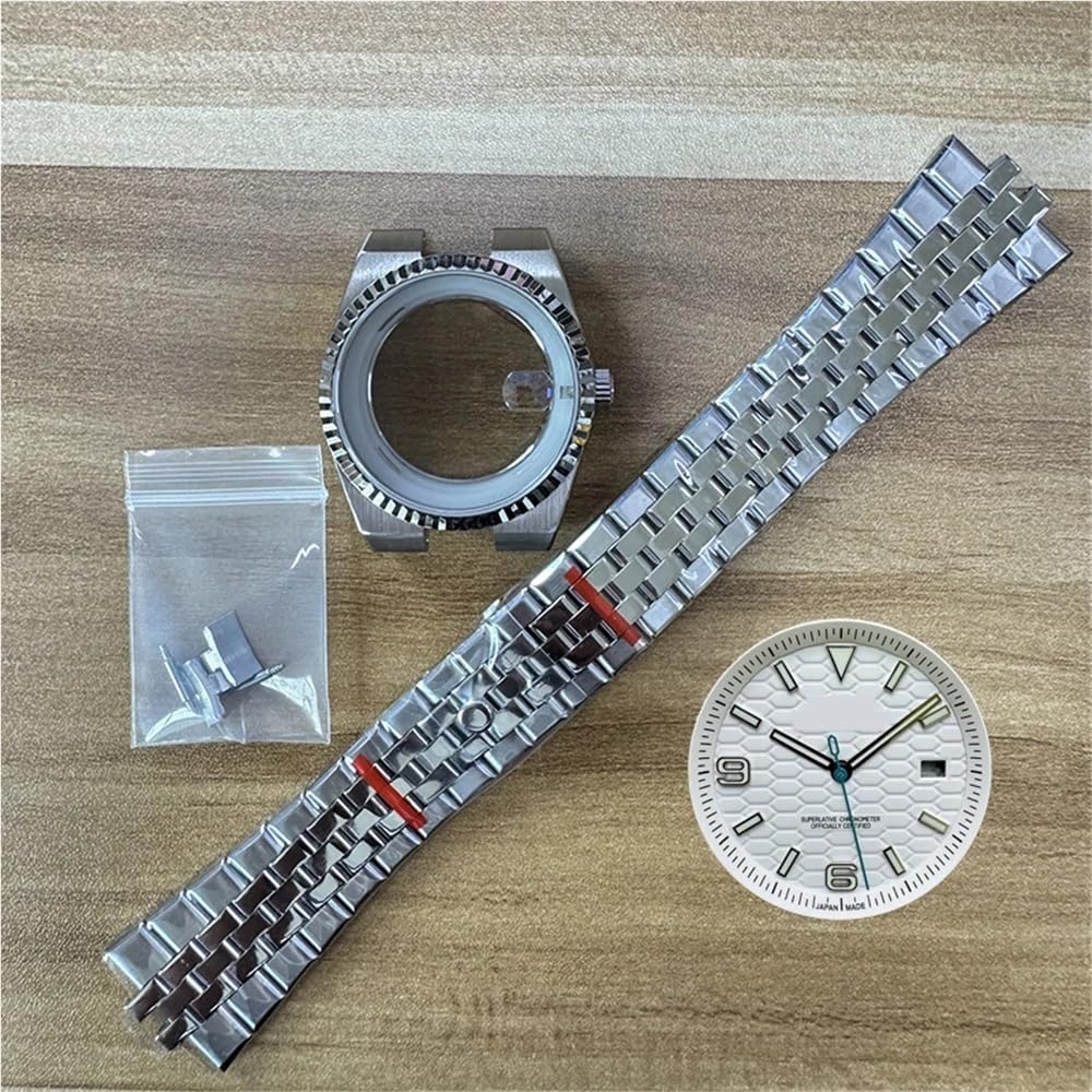 TOP 39,5 mm Land-Dweller-Uhrengehäuse mit Armband und 33,8 mm Zifferblatt
