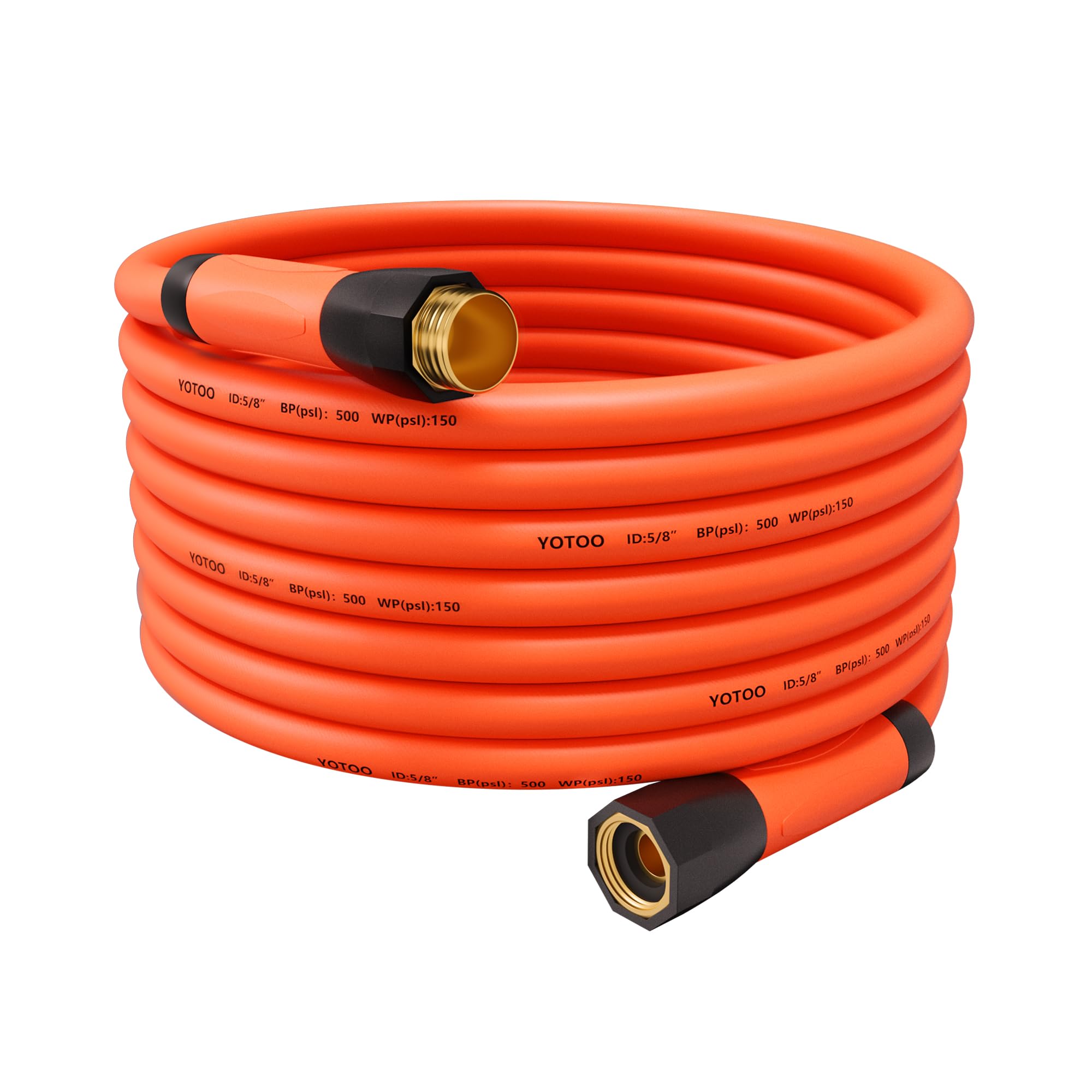 Tuyau hybride de 15,2 m orange YOTOO pour simplifier l'entretien du potager