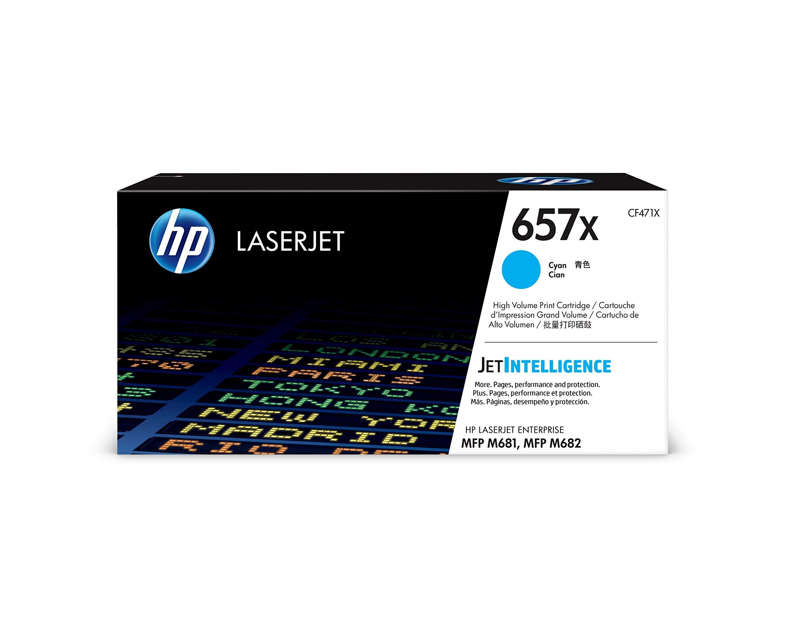 HP 657X HY Cyan Toner Cartridge