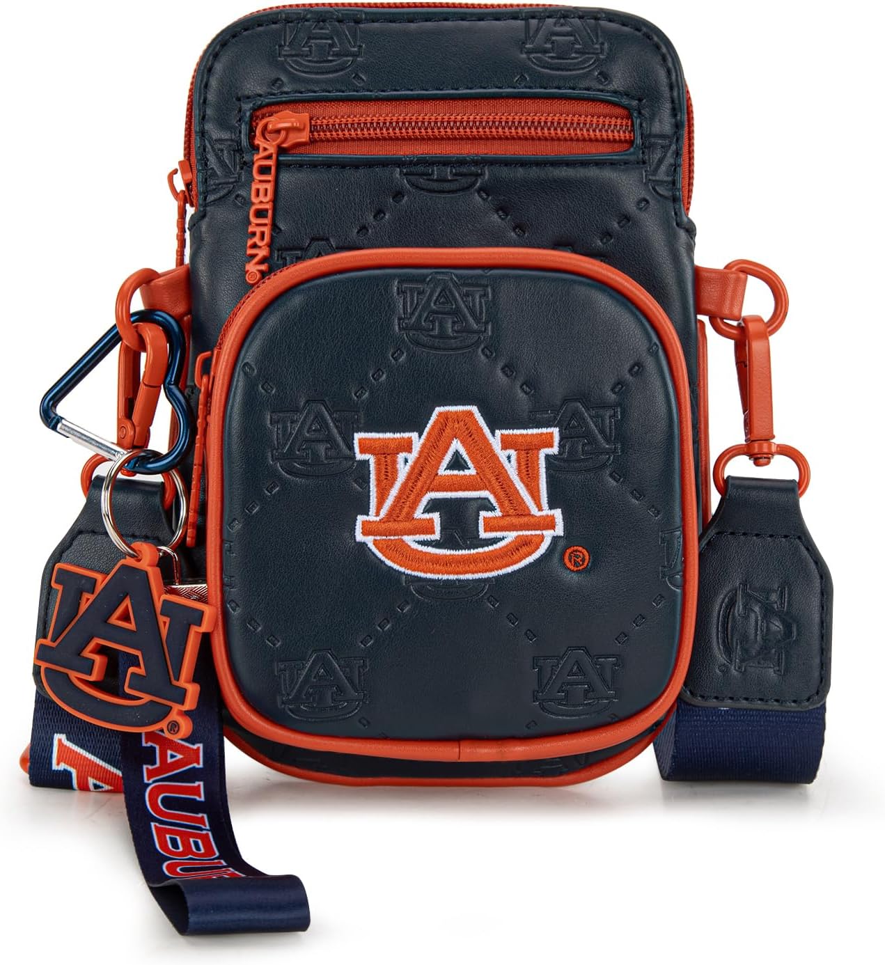 Texas Tech Crossbody Bag with Adjustable Strap, Multiple Pockets Crossbody Purse for Women, Leather Handbag Purse for Game Day, Travel, Concerts | Gift for Sport Fans | Black, NC-TTU015BK