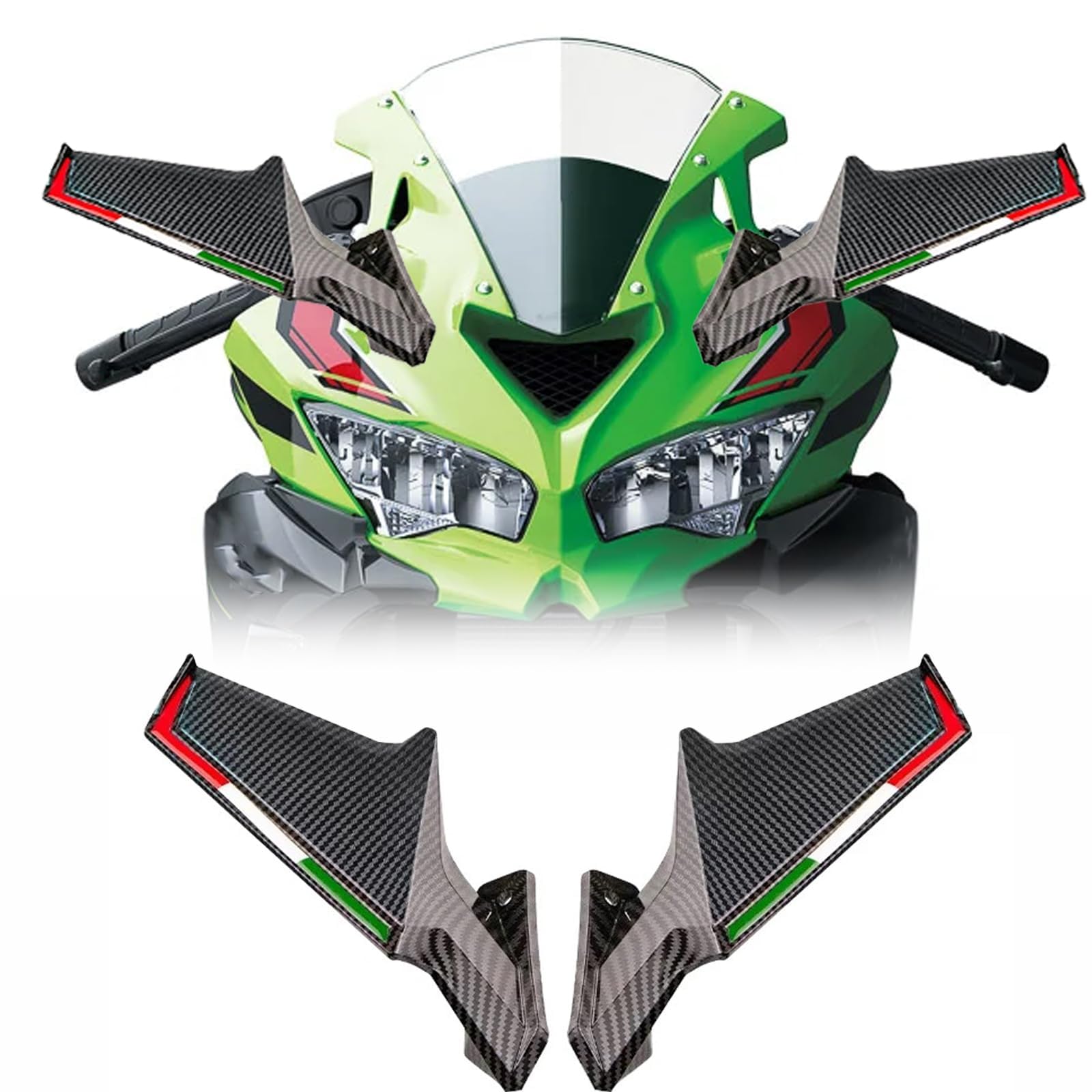 カワサキ　zx4r zx25r エアロミラー カワサキ ニンジャ ZX4R ZX4RR ZX-25R ZX25R 2020年 - 2024