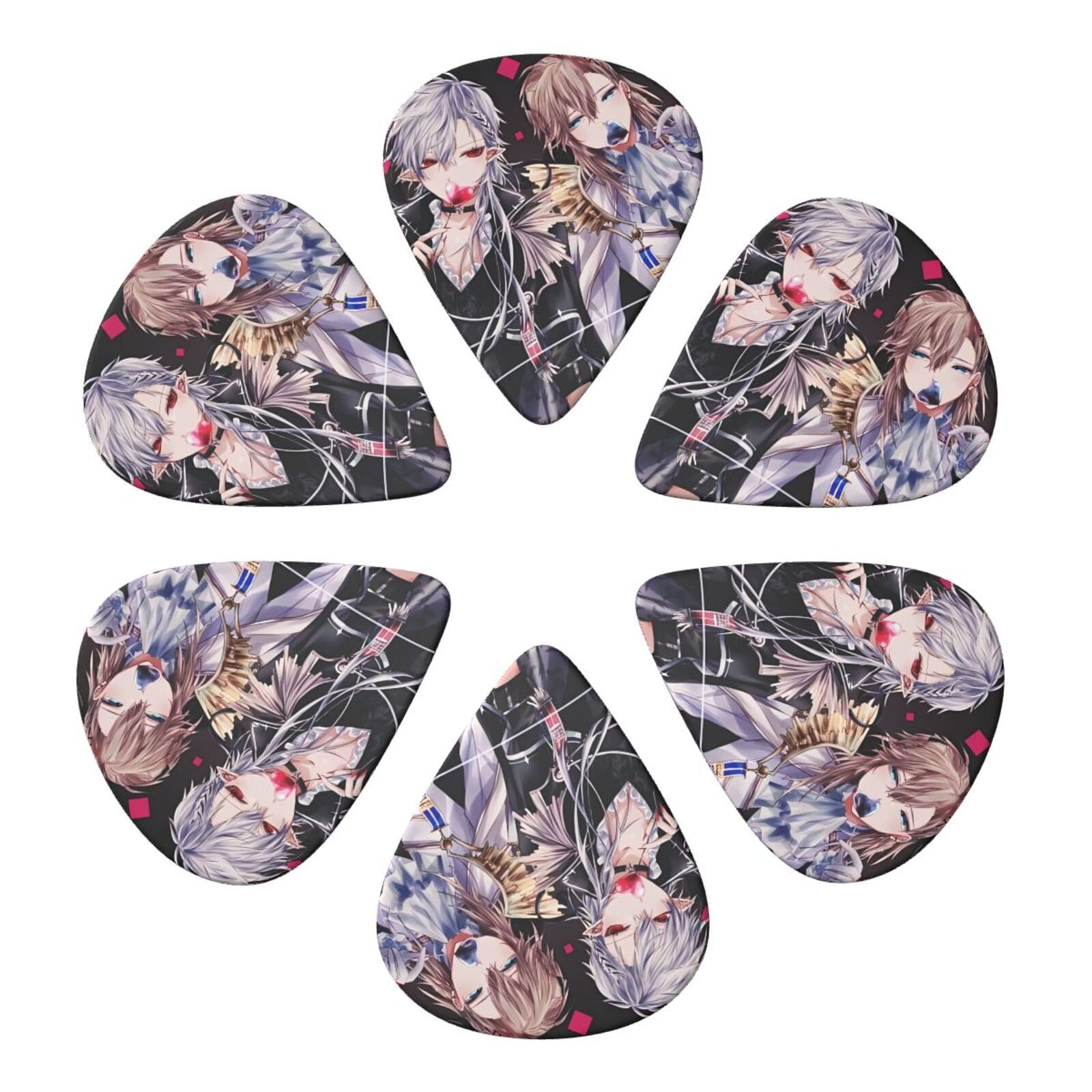 Amazon.co.jp: ギターピック ギターぴっく 6枚セット VTuber にじ 葛葉