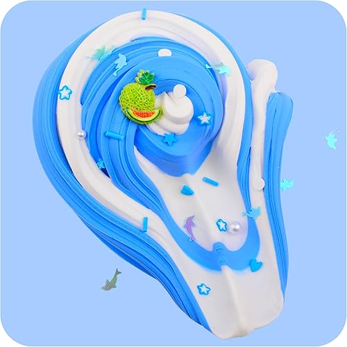 Miniatura 5 de Paquete de 12 kits de limo de mantequilla de frutas para niños, con sandía, limón, melocotón, fresa, aguacate y cereza cosas lindas para niñas