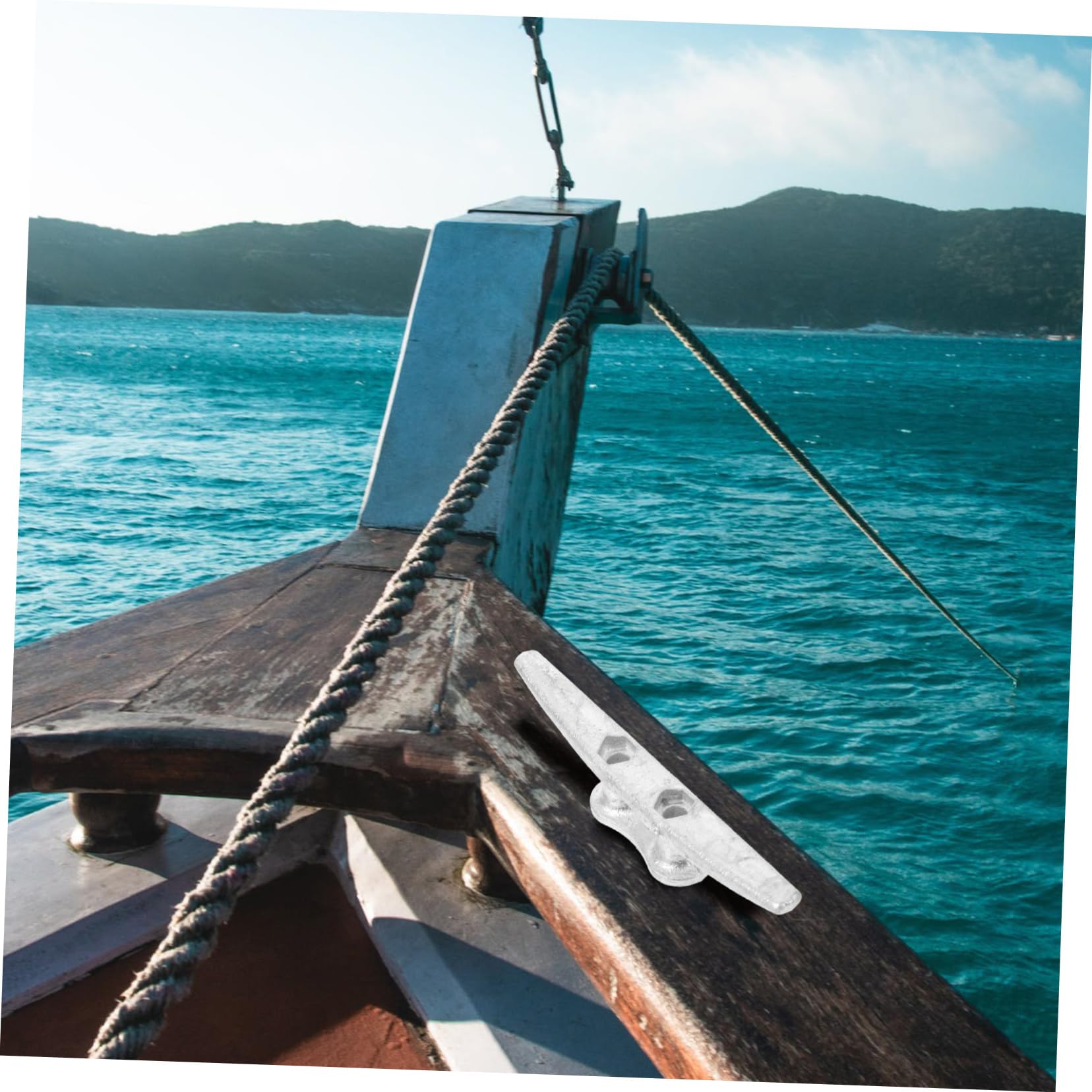 iplusmile Gancio per Metallo Cleat per Ormeggio Resistente e Multifunzionale per Barche Kayak e Decorazioni Nautiche Accessorio per Fissaggio e Spiaggia