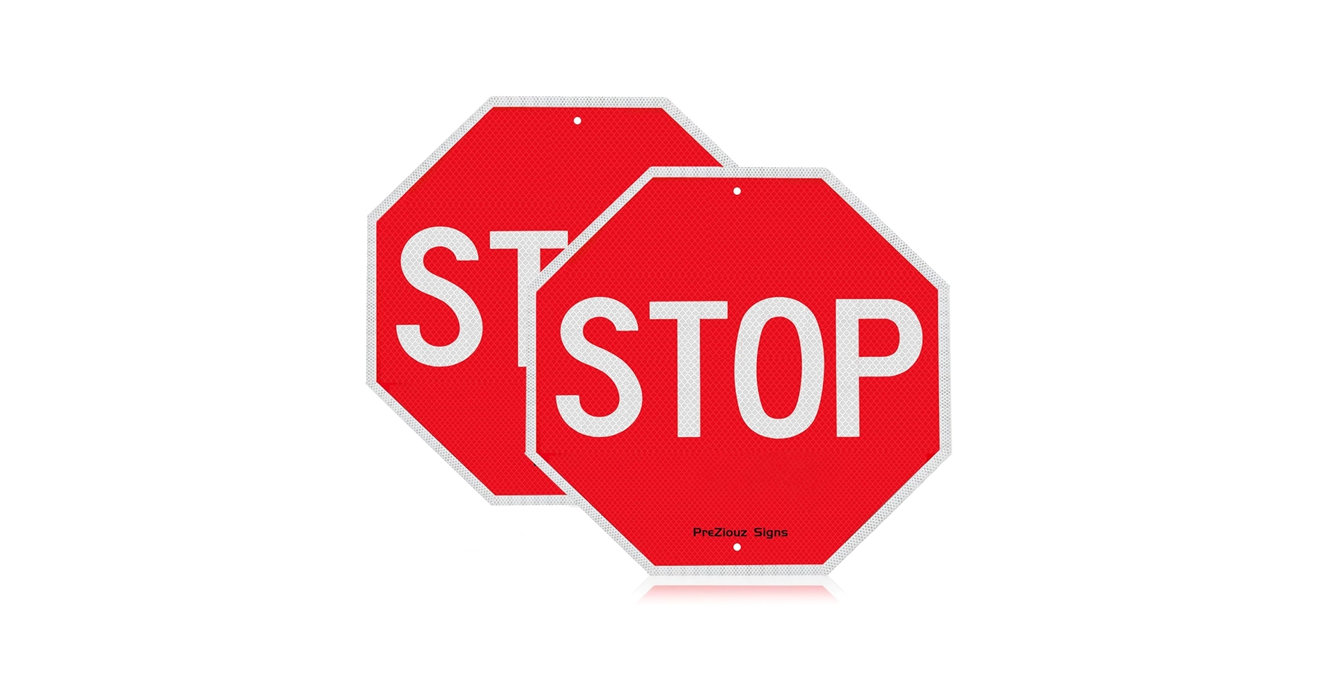 Amazon.com: PreZiouz 2 Pack Stop Signs 24 x 24 Inch, Large