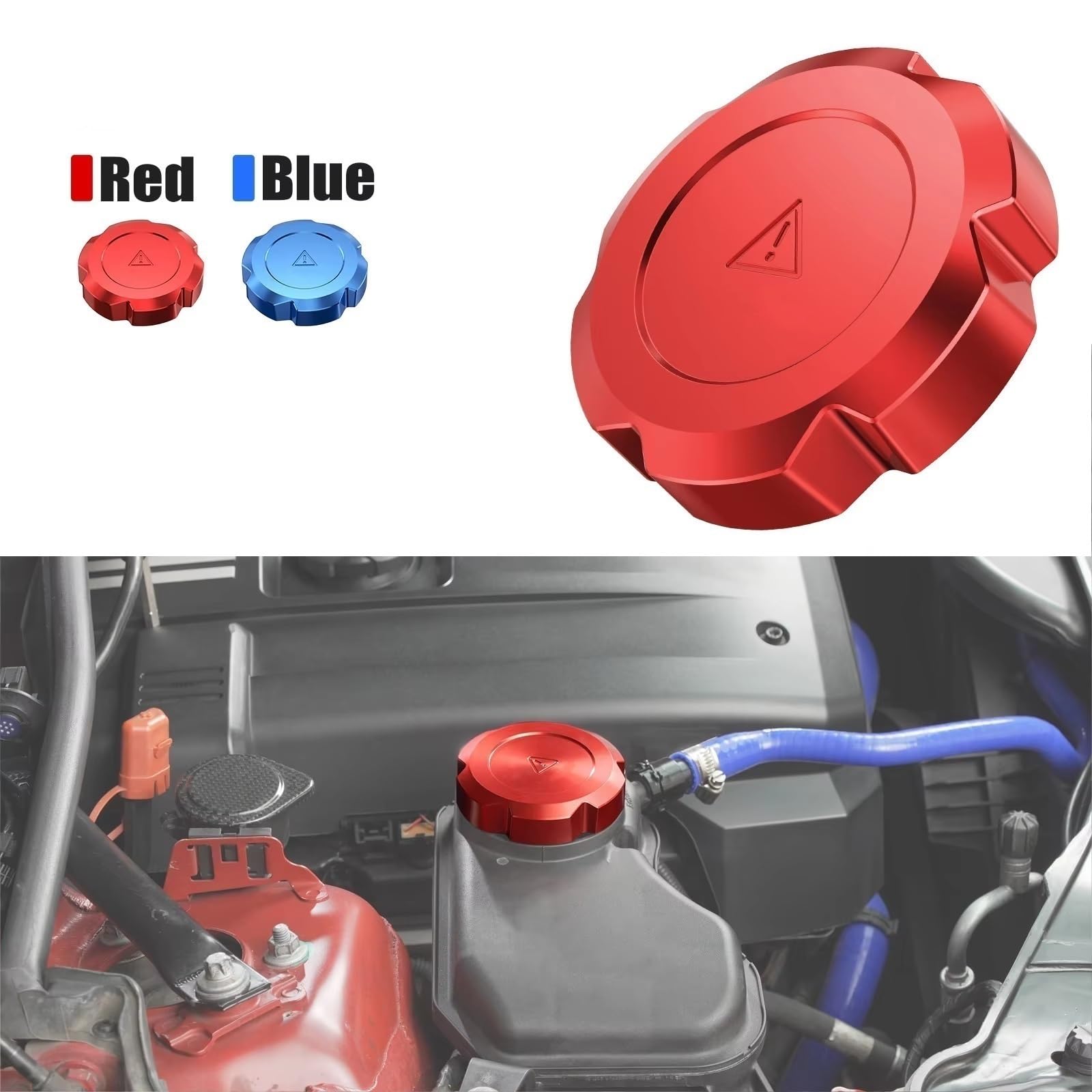 Valvole di espansione Compatibile Con BMW Z4 E89 2008-2016 | Tappo Serbatoio Liquido Refrigerante Radiatore Auto 17117521071(Red)