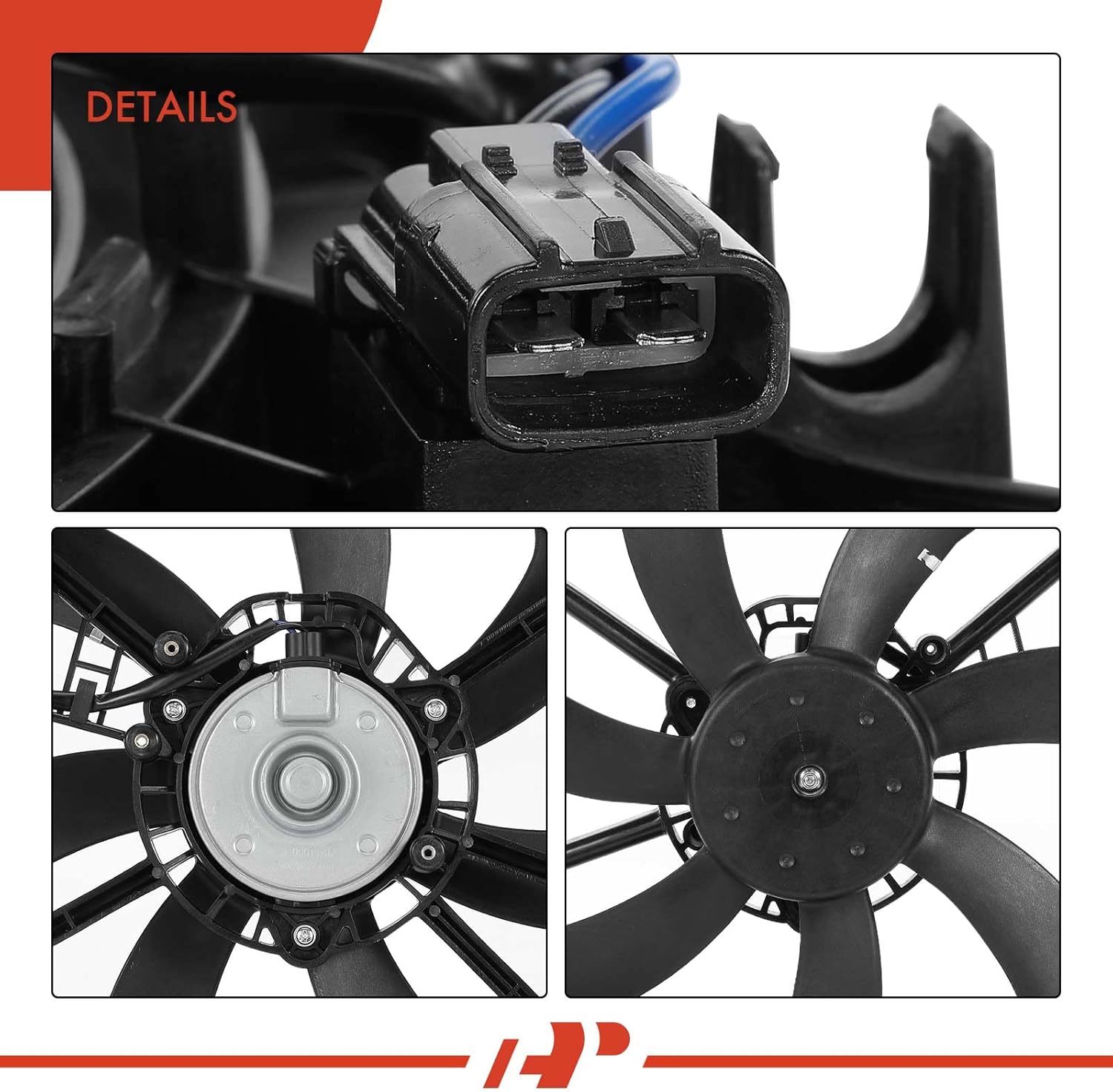 A-Premium Right Engine Radiator Cooling Fan Assembly Compatible with Select Honda Models - CR-V CRV 2017-2022 - Replace# 386115PAA01, 386165PAA01