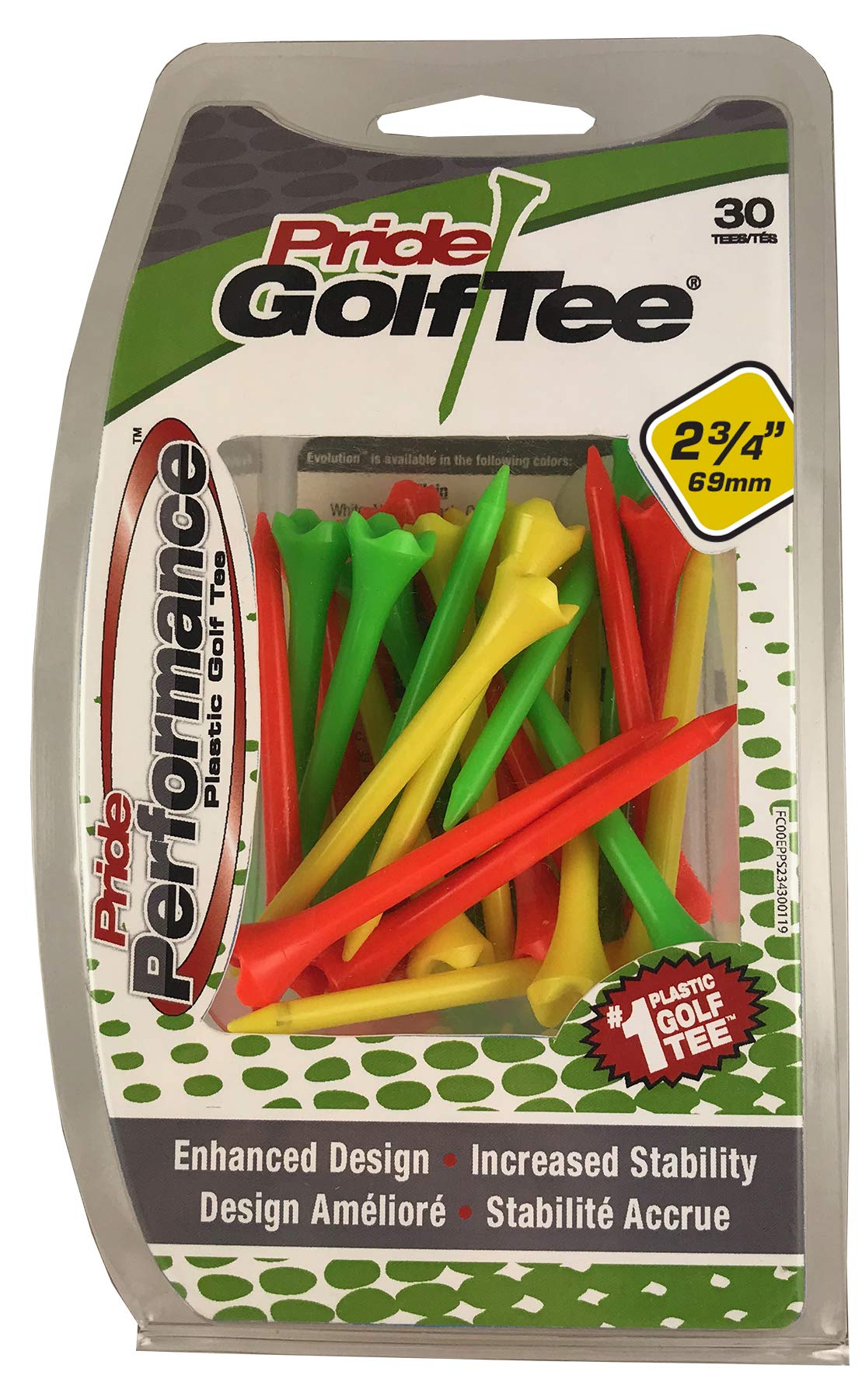 (5.1cm - 1.9cm , Fruit Mix) - Pride Golf Tee Evolution Golf Tees