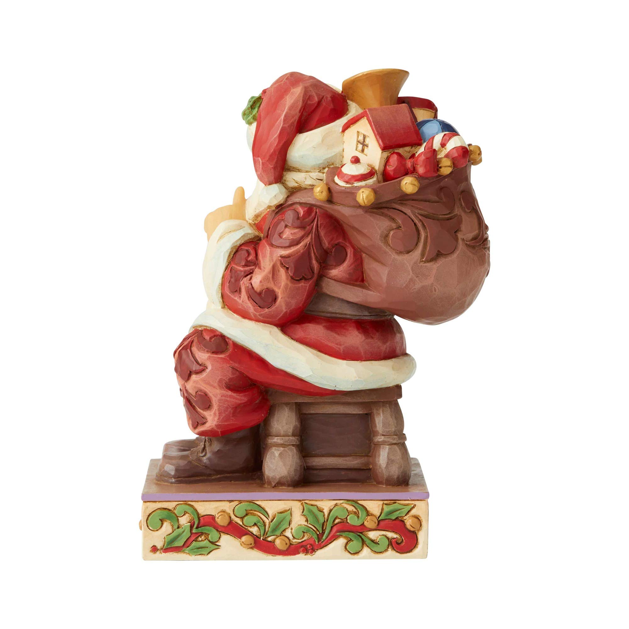 Enesco Figurine Père Noël avec enfant sur les genoux