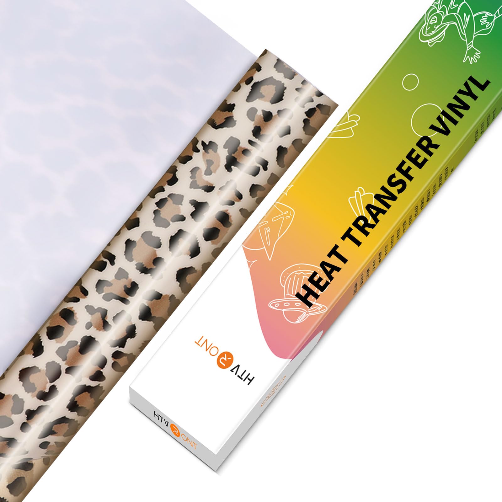 HTVRONT Leopard HTV Heat Transfer Vinyl Rolls - 12" x 5ft