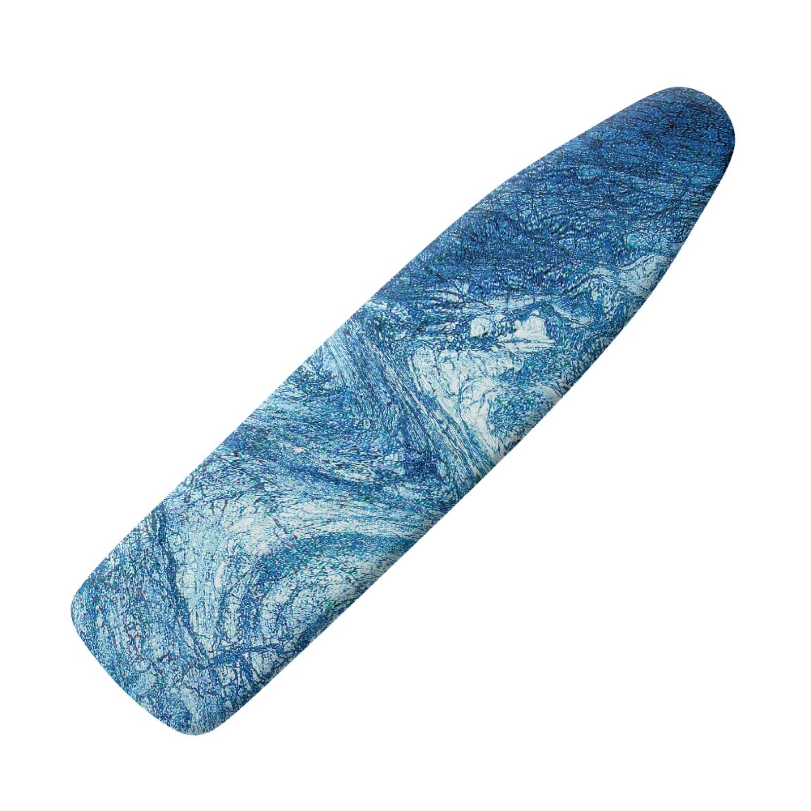Housse de table à repasser 150x50 cm marbre bleu en coton doux protecteur