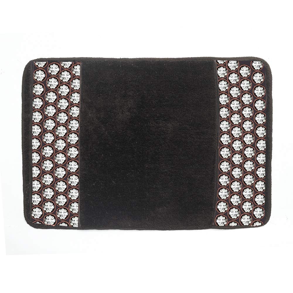  Sinatra Modern Bathroom Rug Classic Luxury Bath Rug Contemporary Decor Orb Bath Mat for Shower Unique Design Stylish Bathroom Rug Bath Shower Tub Decor Bling Bronze Mosaic Glass