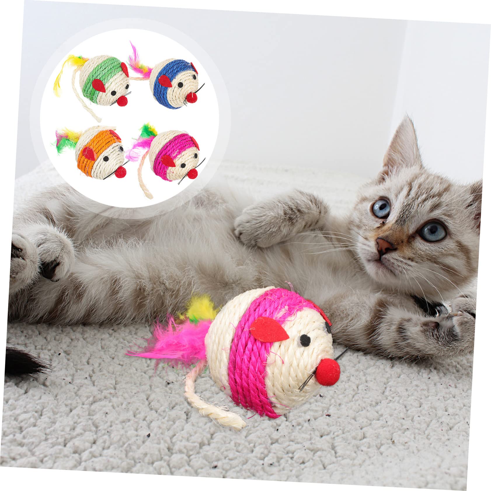 Toddmomy 12piezas Juguetes Interactivos para Gatos De Juguetes Divertidos para Kittens Estimula La Curiosidad Seguro