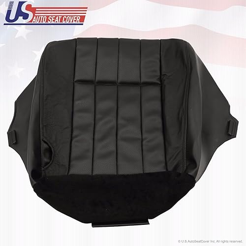 Miniatura 7 de 2006 F250 para Harley-Davidson pasajero parte inferior perforada cubierta de asiento de cuero negro