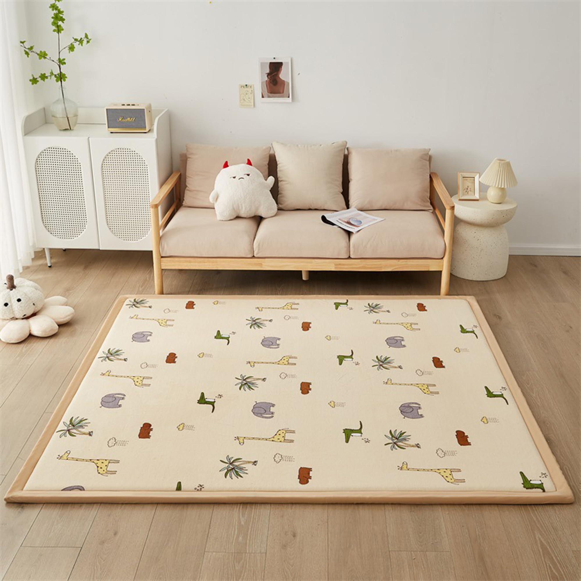 Grand tapis doux salon et couloir 80x300 cm style 3 cocooning