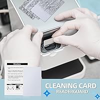 Vista 5 de Tarjetas de limpieza CR80, limpiador de lector de tarjetas de doble cara, tarjetas de limpieza de terminales de deslizamiento POS CK-CR80