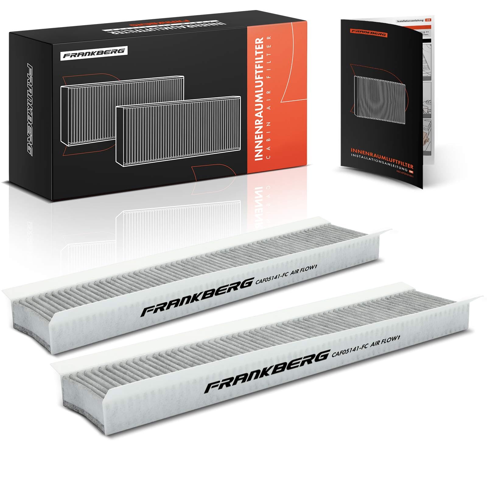 Frankberg 2 filtri antipolline per abitacolo con carbone attivo CU5141 | Compatibile con: Mondeo III Berlina B4Y, Mondeo III B5Y, X-Type Station Wagon X400, Torneo Mondeo III BWY, X-Type X400