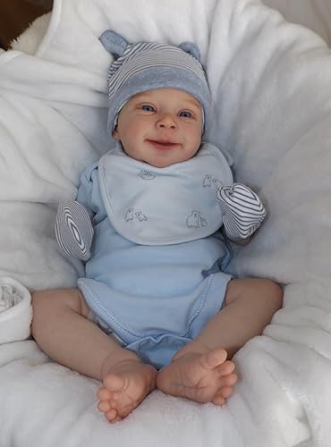 Miniatura 5 de Zero Pam Muñecas de bebé Reborn realistas de 18 pulgadas, muñeca de bebé suave de la vida real como muñecas de bebé recién nacido, bebés de silicona