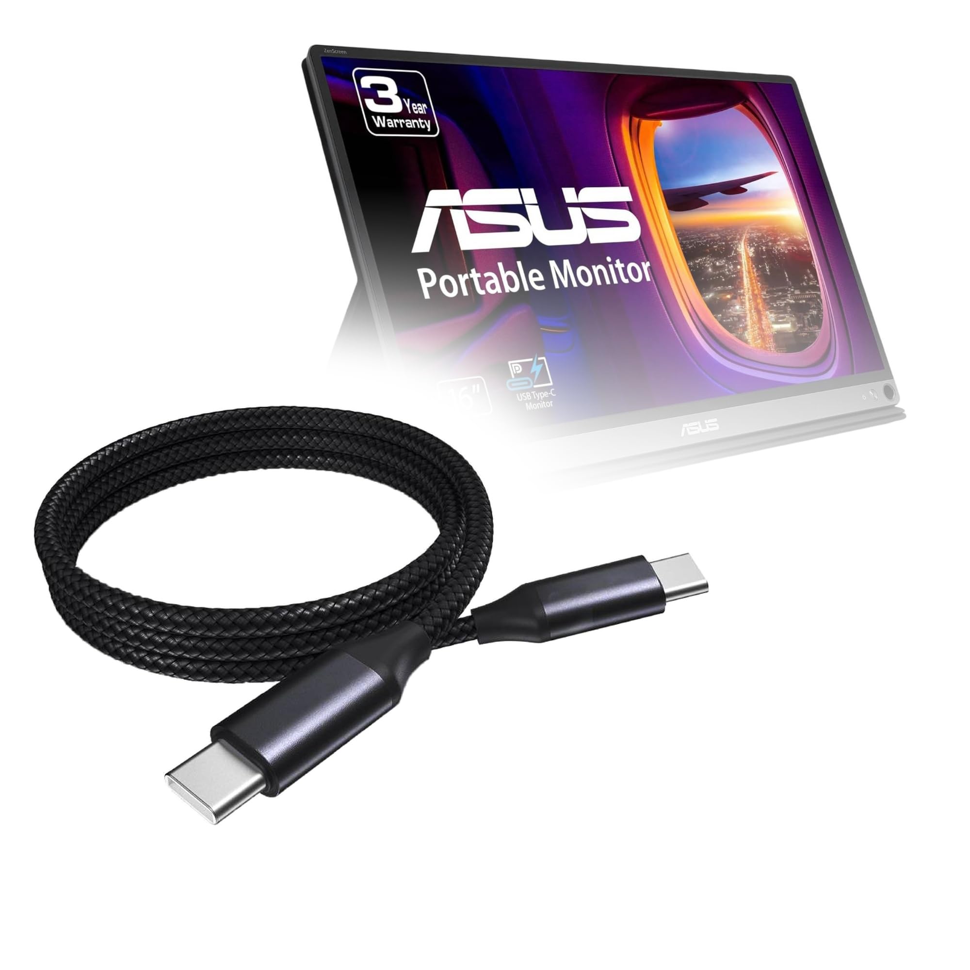 Amazon.co.jp: BoxWaveケーブル ASUS ZenScreenポータブルUSBモニター