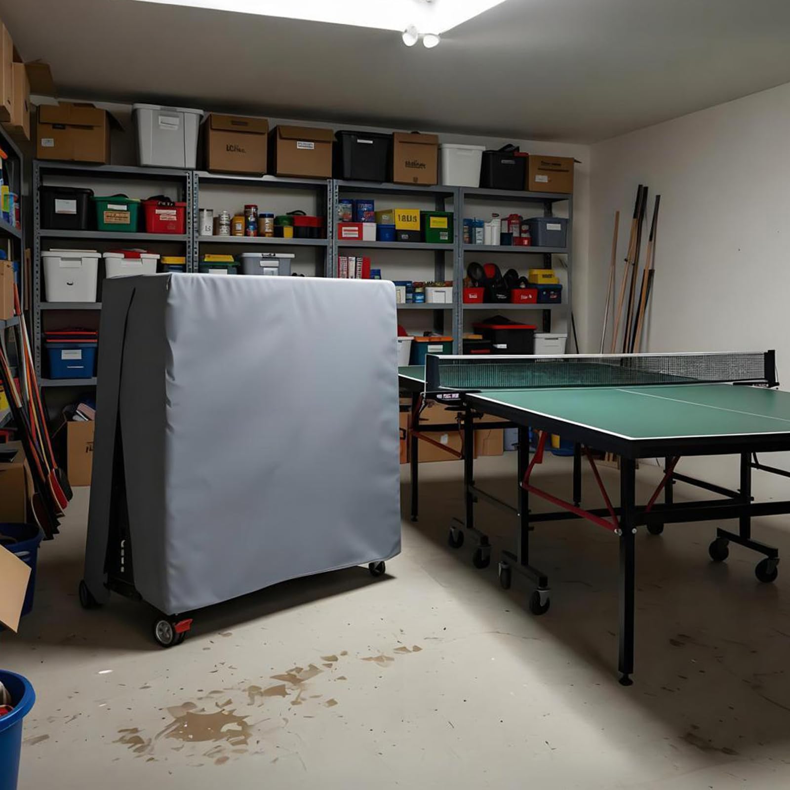 Copertura Impermeabile Interno/Esterno,Telo di Copertura per Tavolo Pieghevole da Esterno,Protezione per Tavolo da Ping Pong,Resistente allo sbiadimento,per Uso Interno ed Esterno