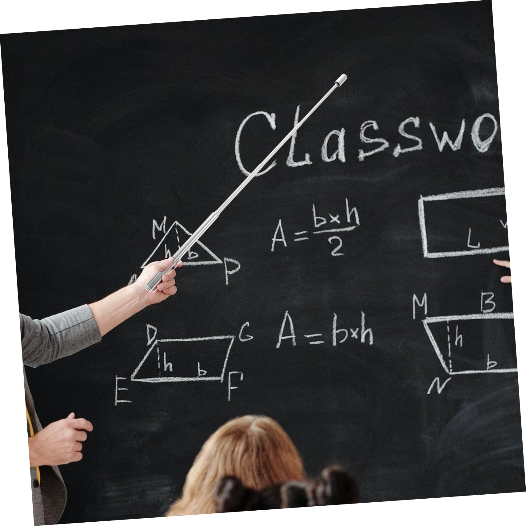 STOBAZA 1pcs Silver Pointing Stick for Optometry Pointer Stick Expansion Rod Wand