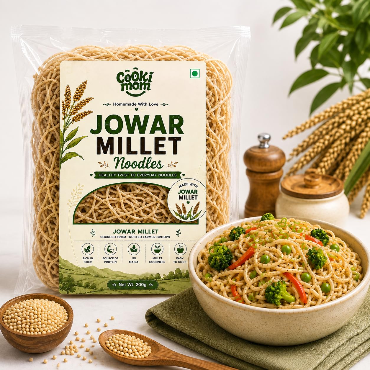 Jowar Millet Noodles | No Maida Healthy | Rich in Fiber & Protein | Easy to Cook Instant | Wholesome Everyday Meal | 200g-image-17