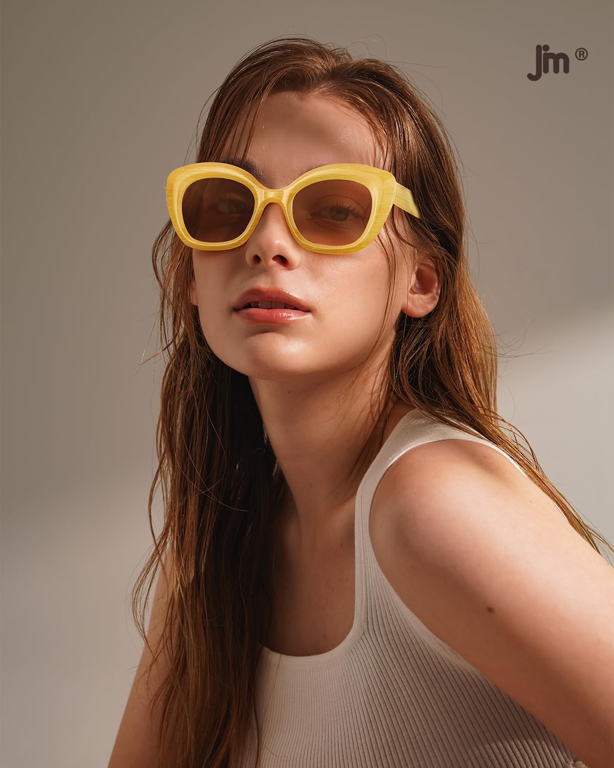 JM Gafas de Lectura Mujer con Bisagra de Muelle, Gafas Luz Azul Ojos de Gato