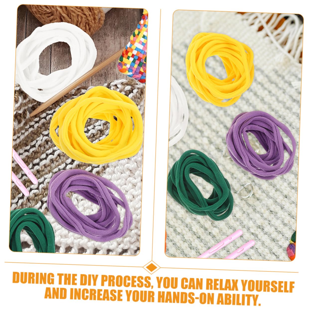 OSALADI 5 Juegos Juguete tejido bucle color elástico cables agarradera Baches vistoso soga kit de telar para niñas juego de telar Suministros de artesanía de bricolaje el plastico