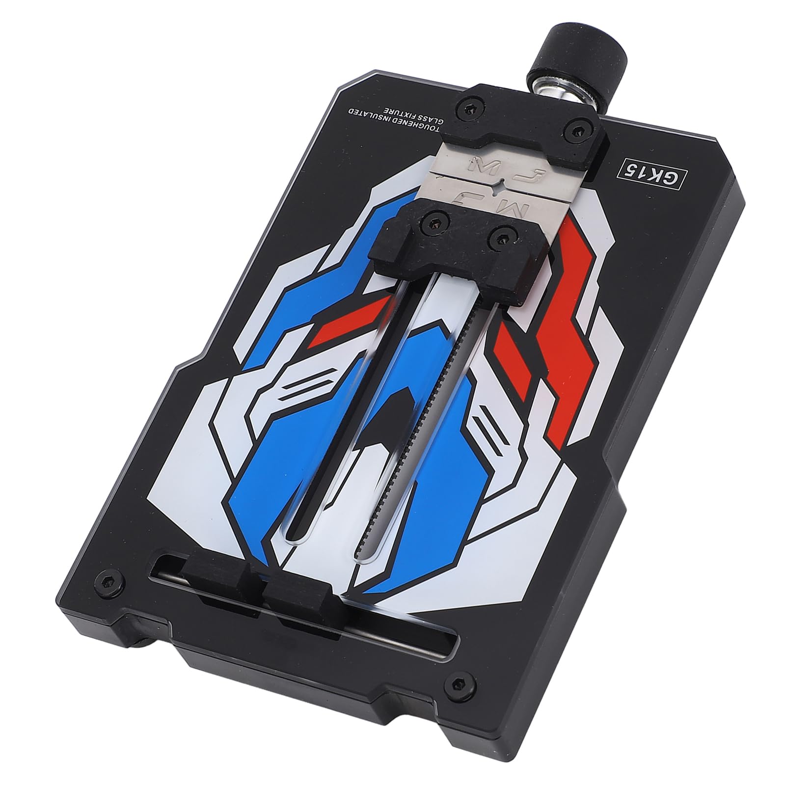 Oumefar Phone Motherboard Chip Clamp, Spring Loaded Design, Silky Bearing, Stainless Steel Fixture Holder Tool for Mobile Phone PCB Repair, GK15