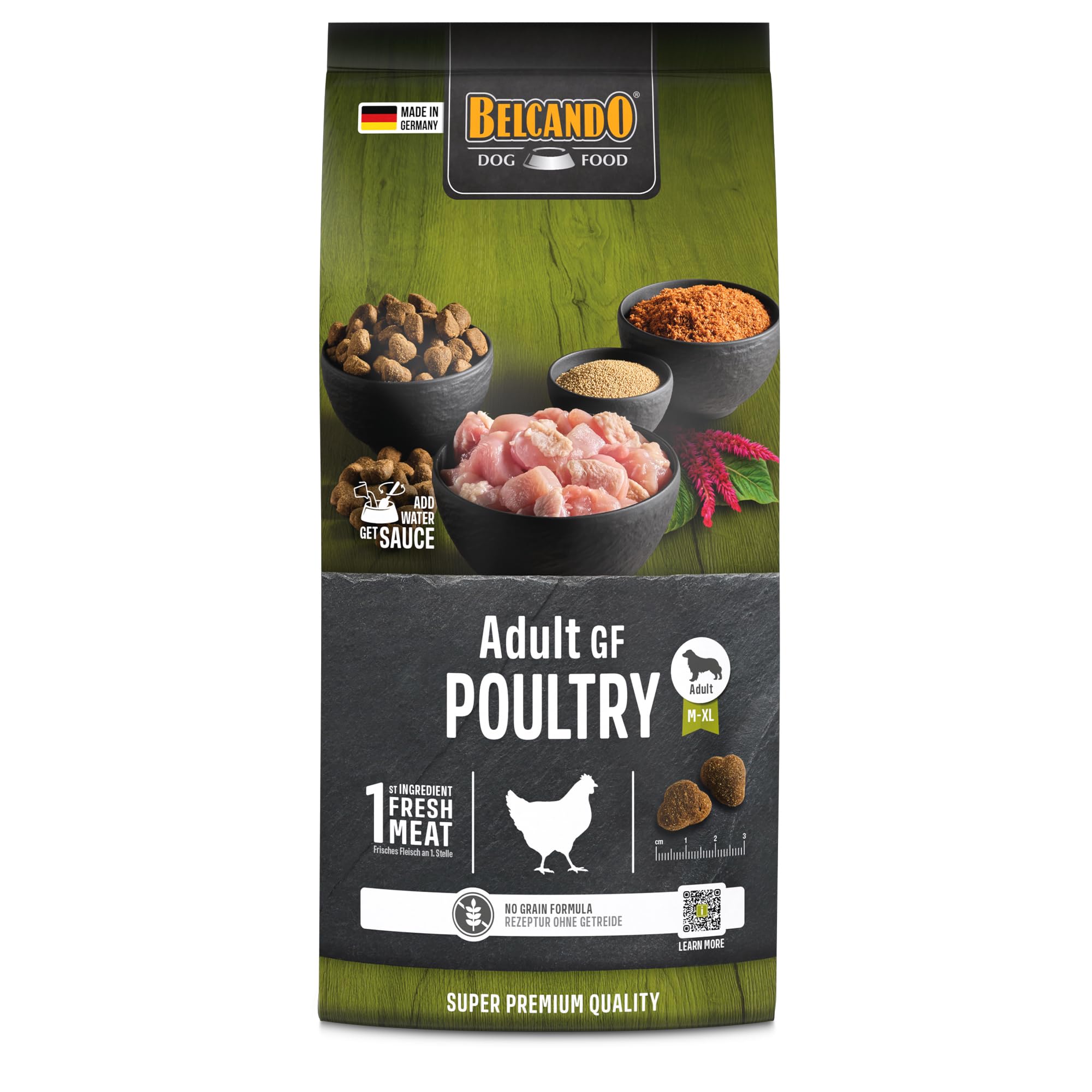 Belcando Adult Dog Grain-Free Poultry 1 kg Dry Food Without Grain Complete Food for Adult Dogs from 1 Year