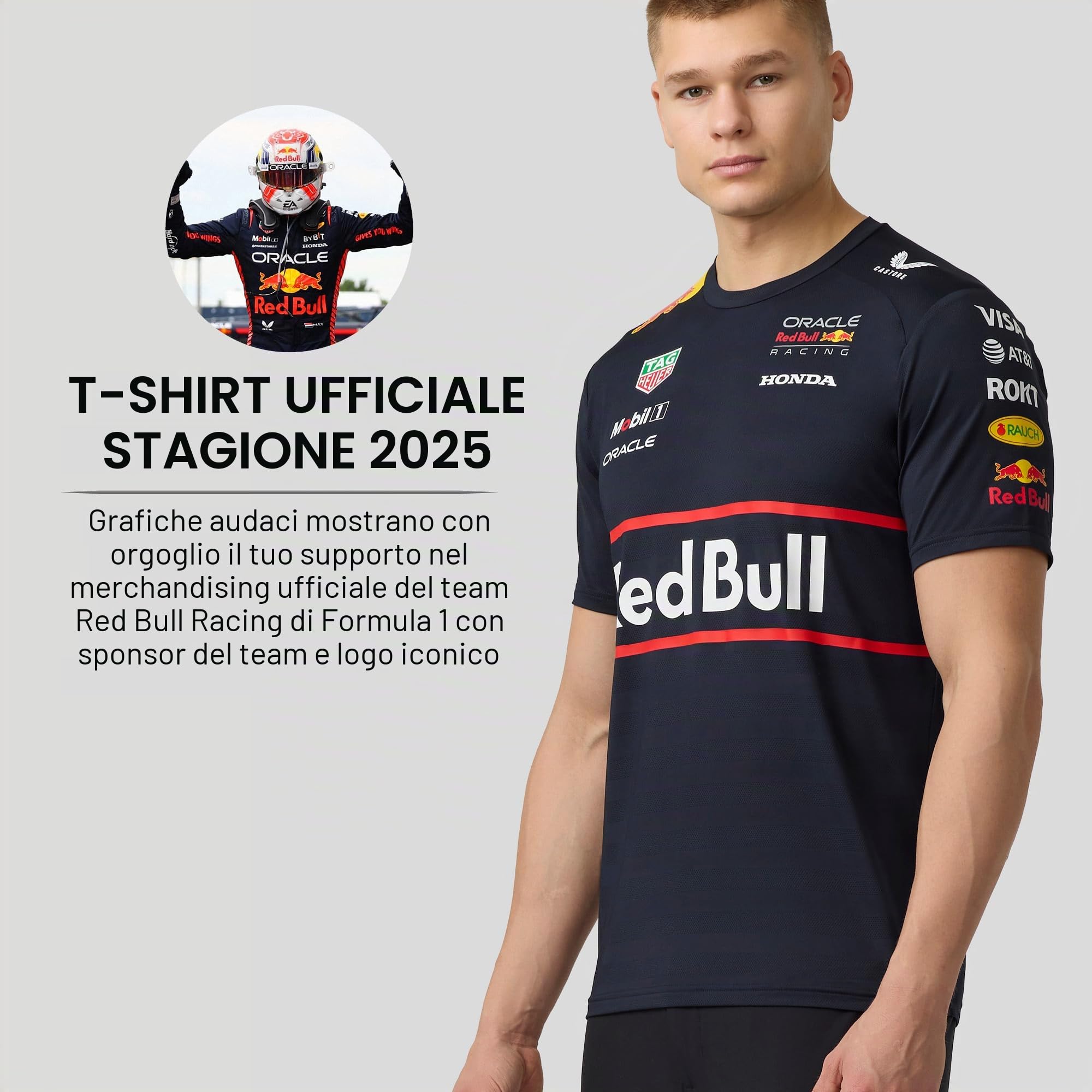 Castore - Maglietta da Uomo Team Set Up (Confezione da 1)