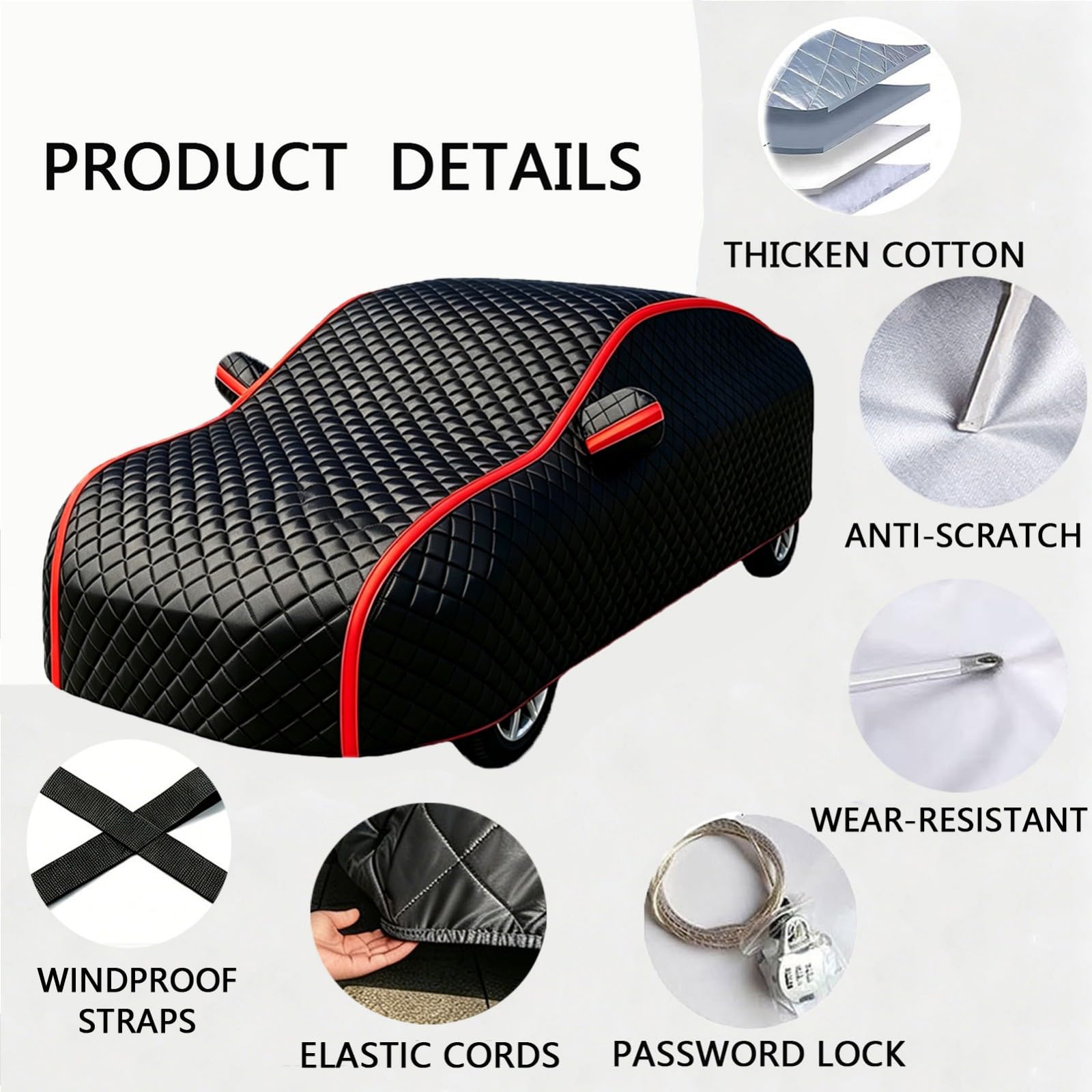 Funda Coche Antigranizo para A UDI A5 Coupé | Funda Reforzada Anti-Sol & Anti-Polvo – Uso Exterior Todo el Año, Antirrayas & Anti-Abrasión, con Bolsa Incluida