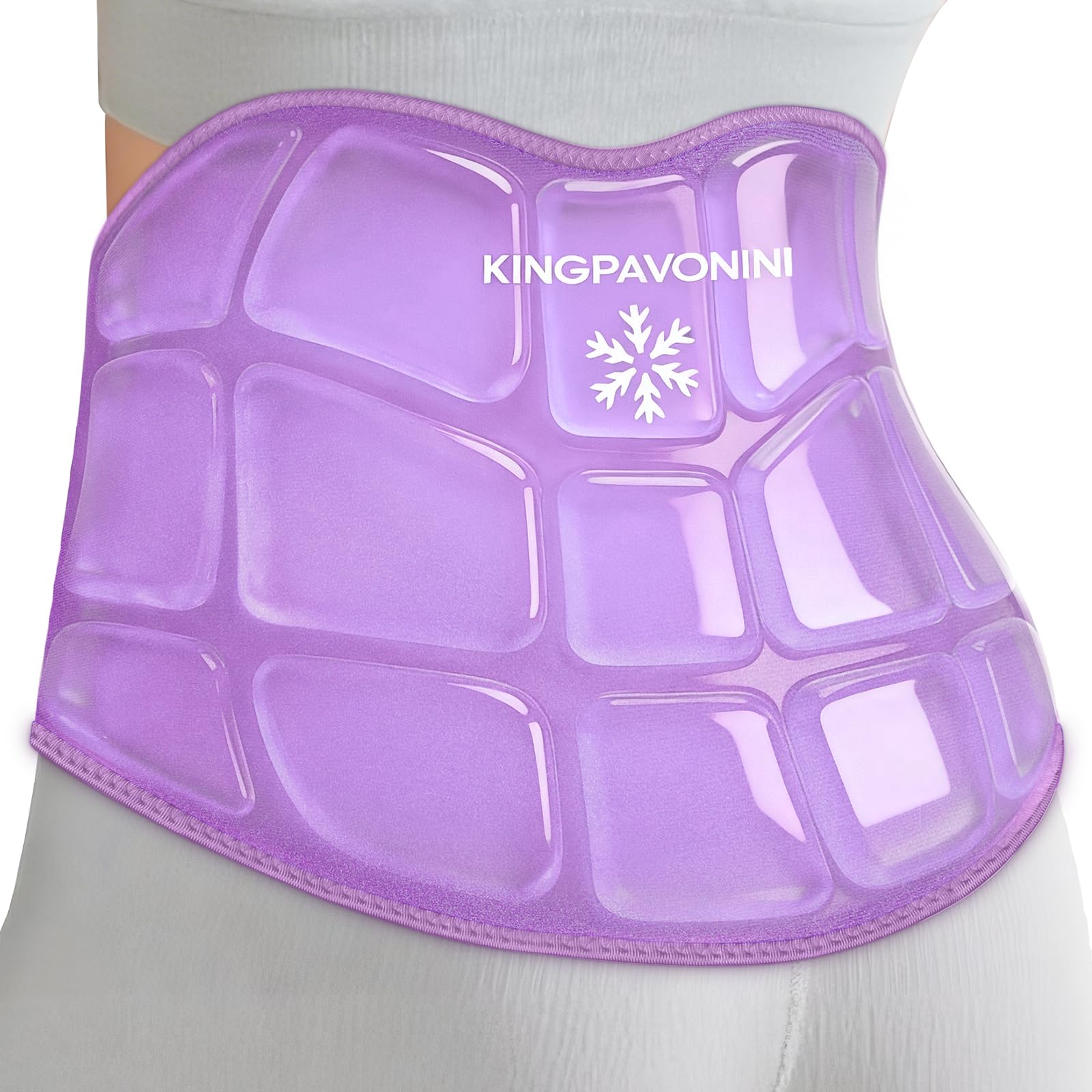 KingPavonini Reusable Ice Pack for Back Pain Injury Instant Relief, Purple