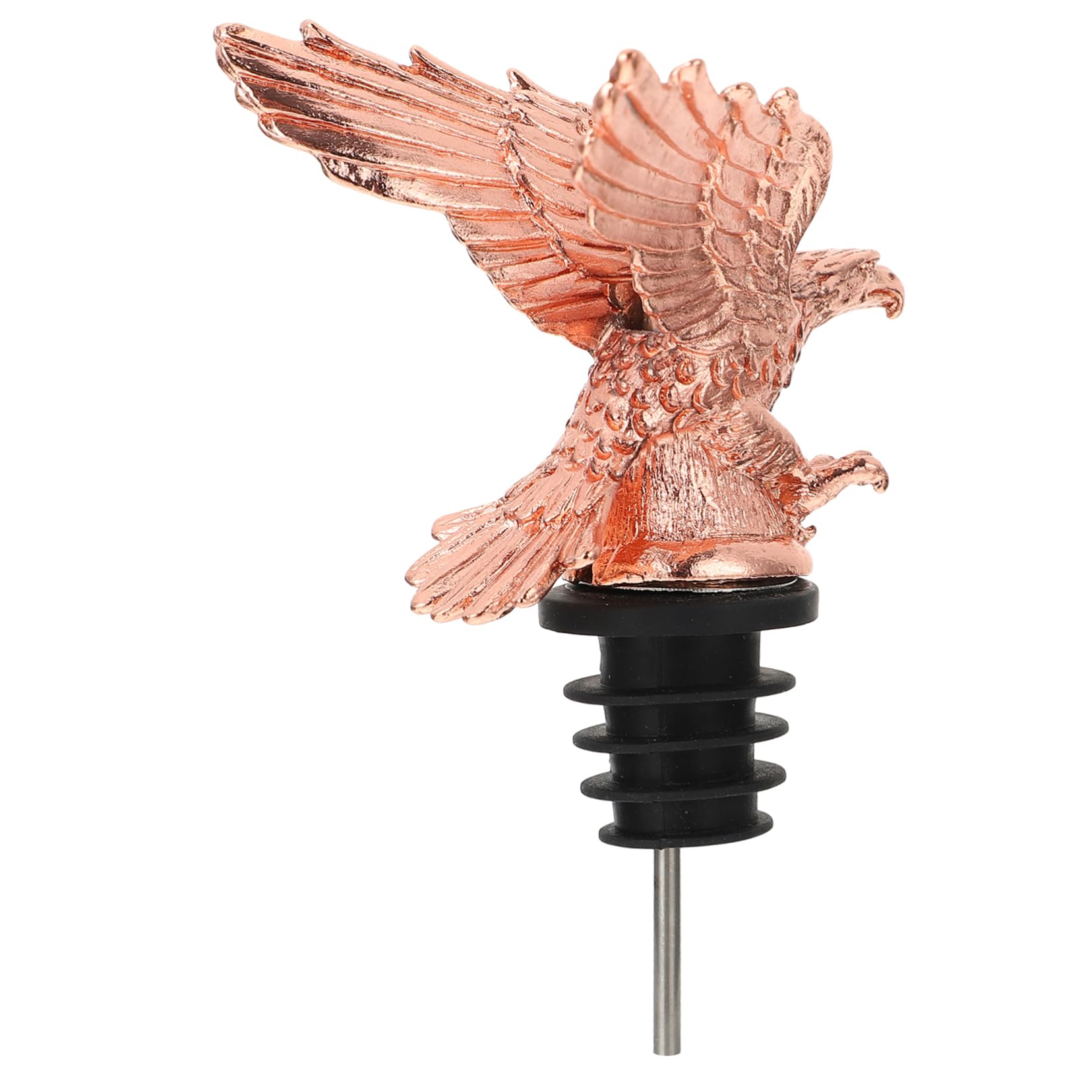 Cabilock 1Pc Eagle Head Wine Stopper Pourer Decorative Wine Accessory with Dripless Spout for Easy Pouring Parties Gatherings and Home Bars Finish