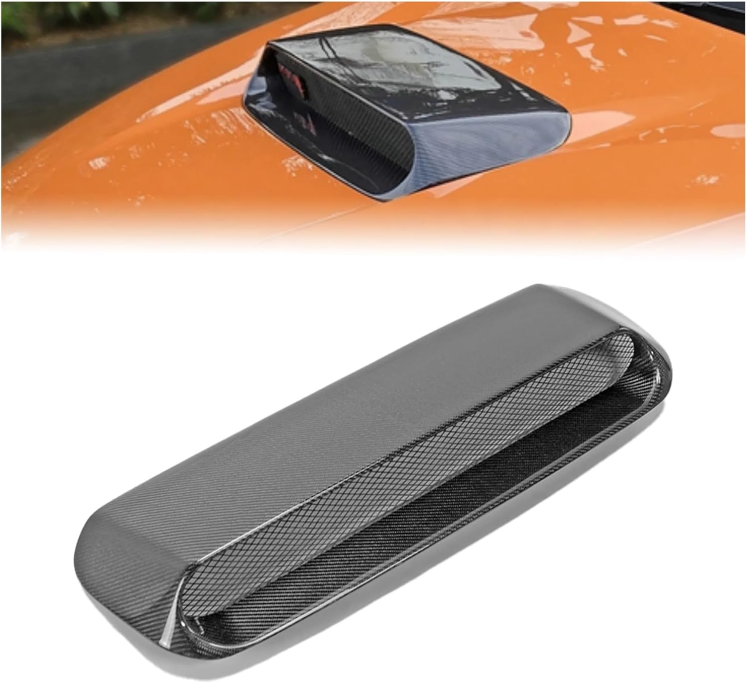 Carbon Fiber Compatible with Subaru VBH WRX EPA Type Large Hood Scoop (35mm Higher) Aerodynamic Accessories