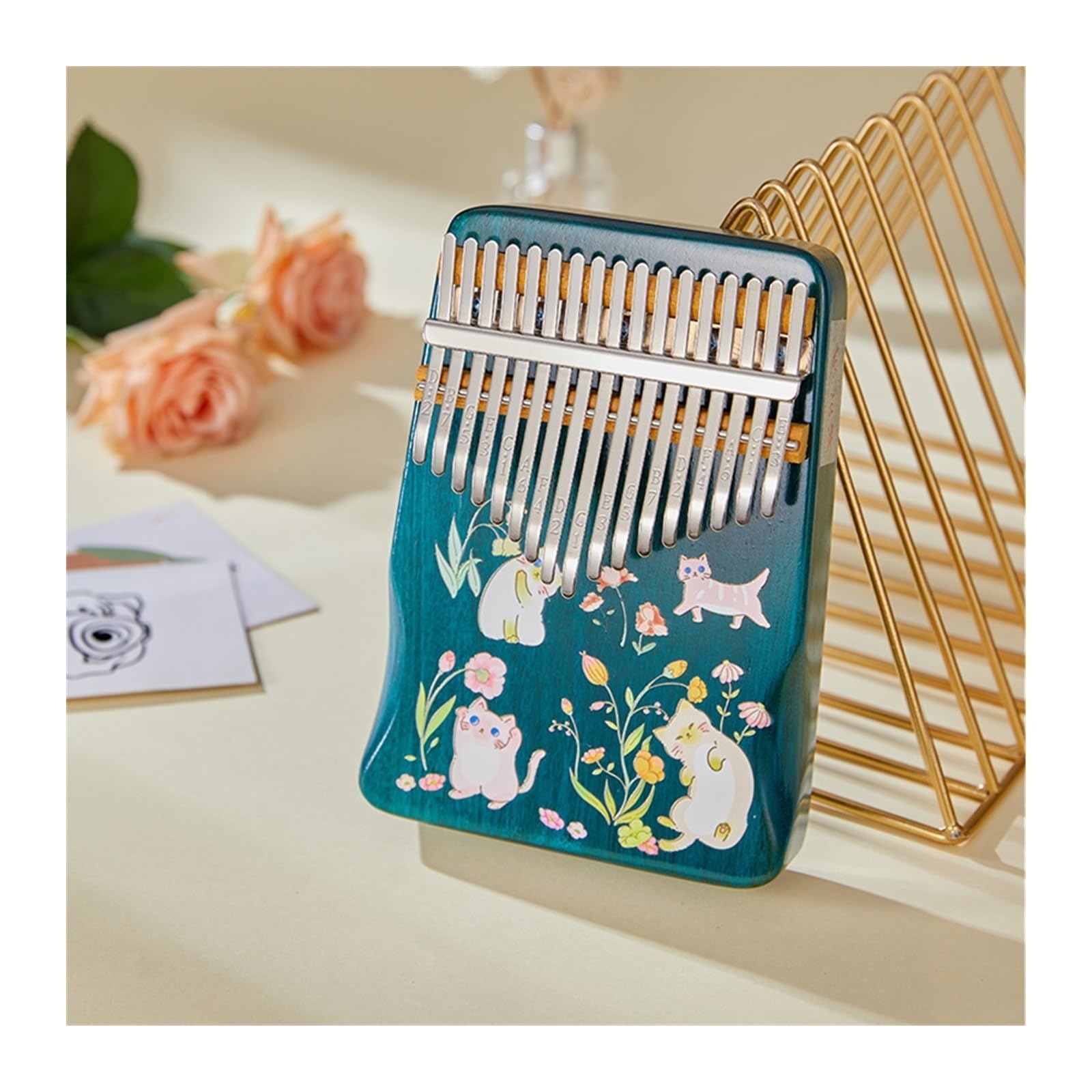 Anfänger Kalimba Professionelles Kalimba-Musikinstrument einfach zu bedienendes Kalimba-Fingerklavier Daumenklavier 17-Ton-Kalimbala