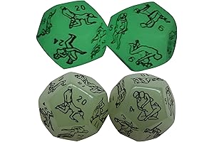 2 Pcs Glow in The Dark Sex Dice Set