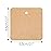 G2PLUS Kraft Paper Gift Tags with String, 100PCS Brown Square Tags, 2.2x2.2 inches Blank Hang Label Tag for Gift Wrapping, Pricing, DIY Arts and Crafts, Christmas, Wedding Party Favors