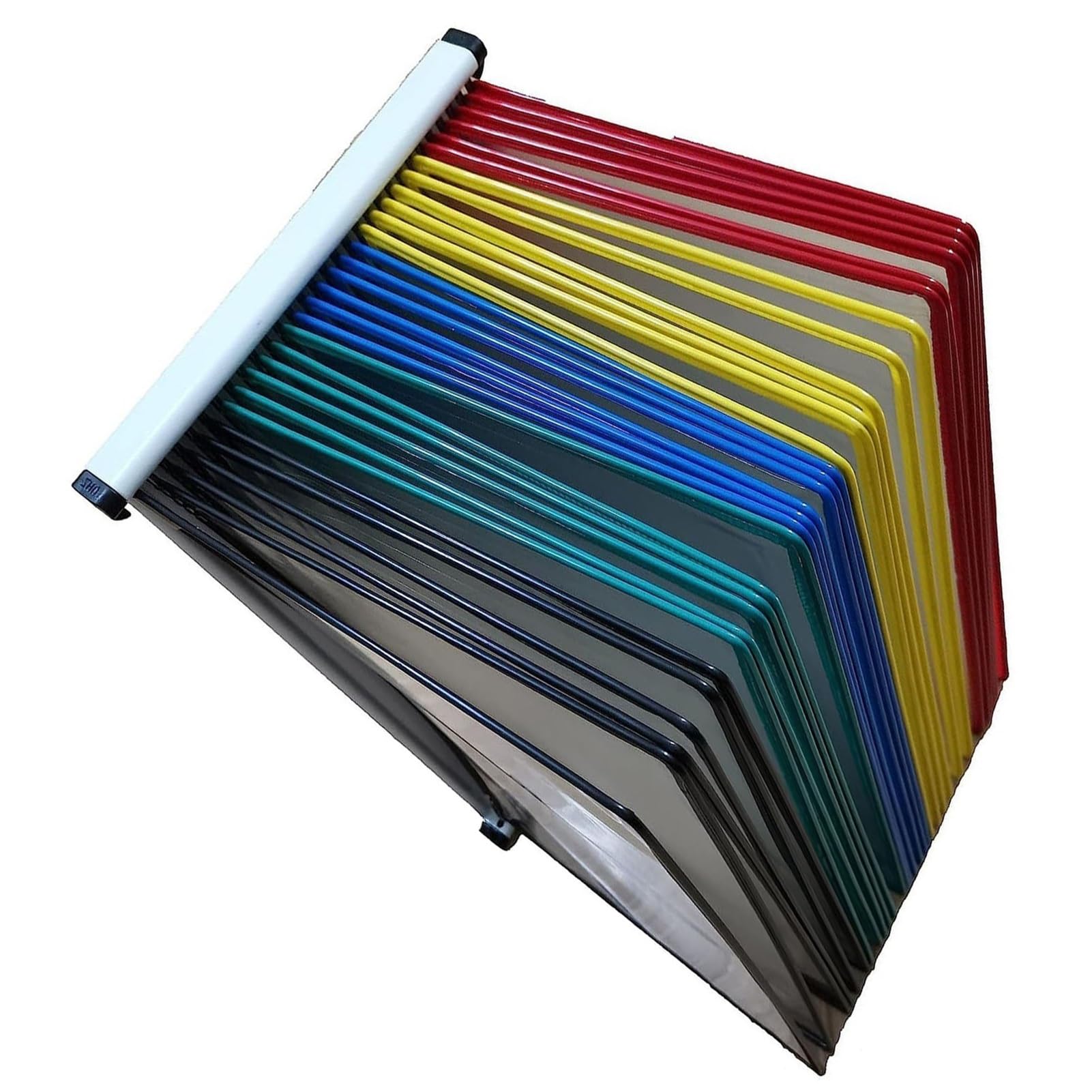 Schreibtisch-Sichttafelsystem - Wandmontage Sichttafelsystem, Stabiler Sichttafel-Tischständer, 30 Doppelseitige Sichttaschen, Briefgröße, Präsentationsständer Für Loseblatt-Dokumente