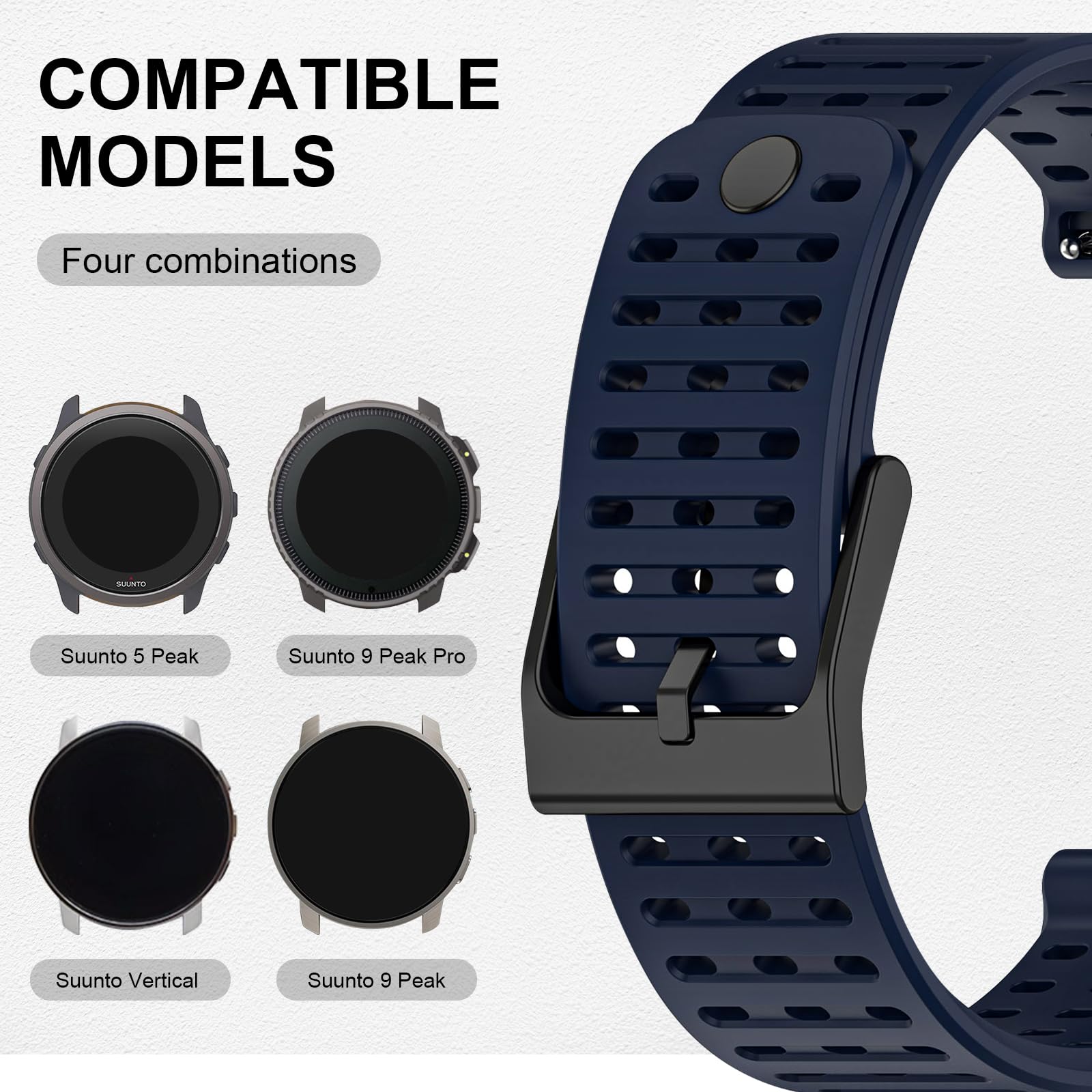 Songsier SUUNTO Ambit 3 Cinturino, Cinturino di Ricambio Regolabile