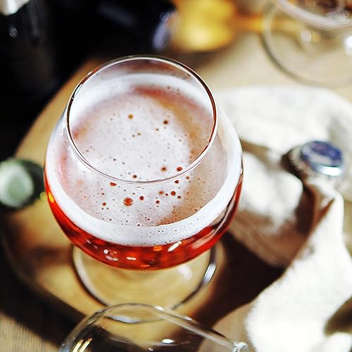 Miniatura 5 de ZOOFOX Juego de 6 pequeños chupitos de brandy, vasos de chupito de 5 onzas, lindos vasos de brandy coñac para whisky, bourbon, tequila, whisky o