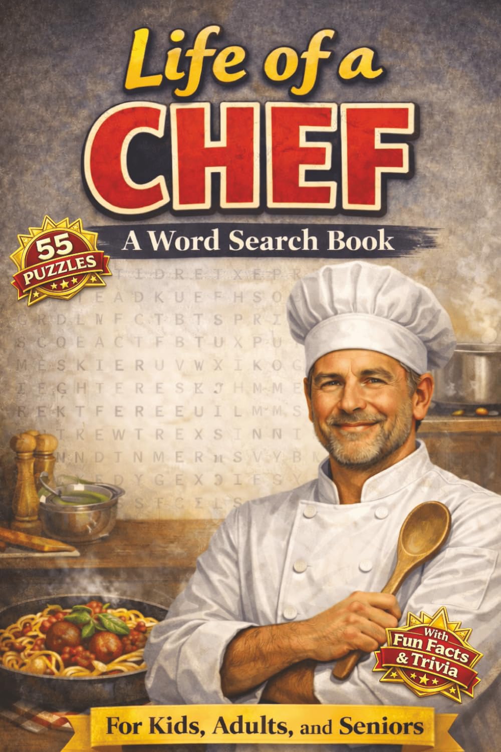 Life of a Chef A Word Search Book: 6x9 Activity Book | 55 Chef Word Searches | Real Culinary Terms | Trivia Every Page | All Ages