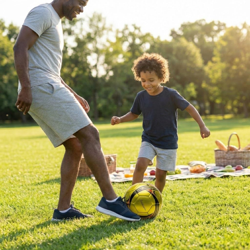 Sports Ballon de Football, Taille 5, Poids Officiel, pour Adolescents et Adultes, avec Pompe, pour l'intérieur et l'extérieur
