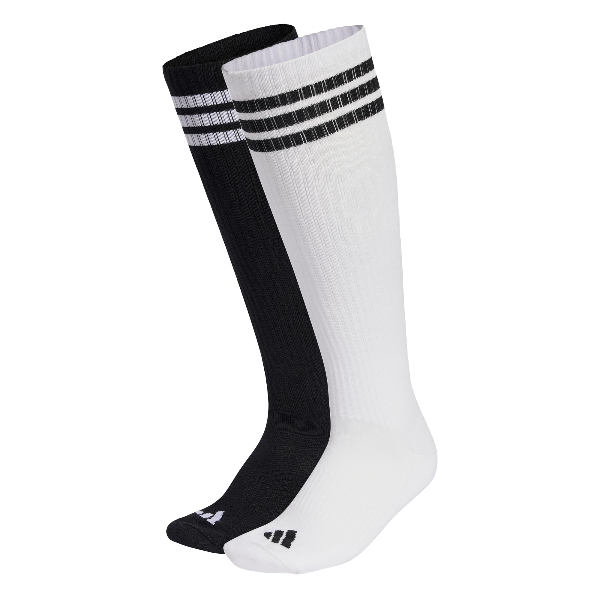 adidas 3 Stripes Knee Socks 2 Pair Pack
