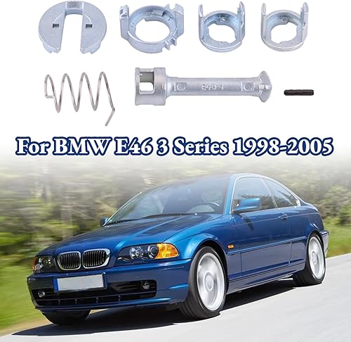 Miniatura 3 de Acouto Kit de reparación de cerradura de puerta para E46 Serie 3 1998-2005 Kit de reparación de cilindro de bloqueo de puerta delantera izquierda