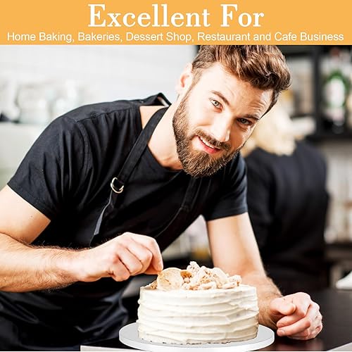 Miniatura 8 de 12 PCS Cake Drums 12 Inch, 12inch Drum, Cake Boards 12 Inch Round, 12" Thick Cardboard, Sturdy Circle, Base para Pastel Cardboard Base White Cake