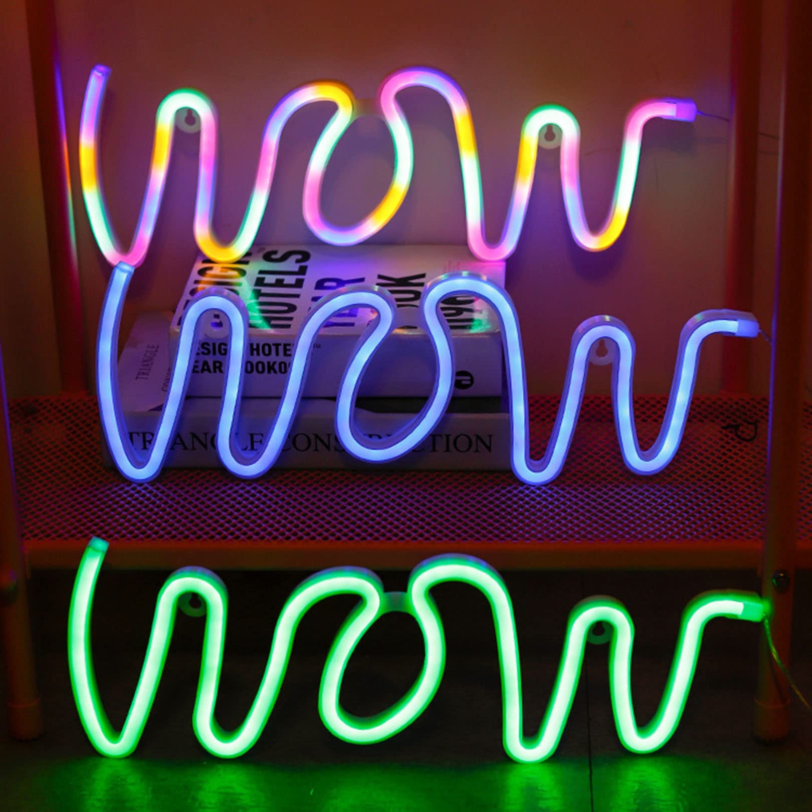 Amazon.co.jp: LEDネオンサイン、カスタムLEDネオンサインWowネオン